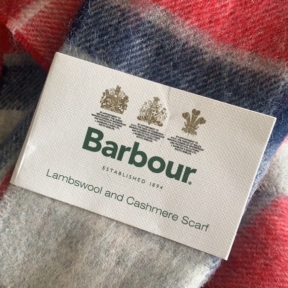 Barbour Merino Cashmere Tartan Scarf - Picture 4 of 5